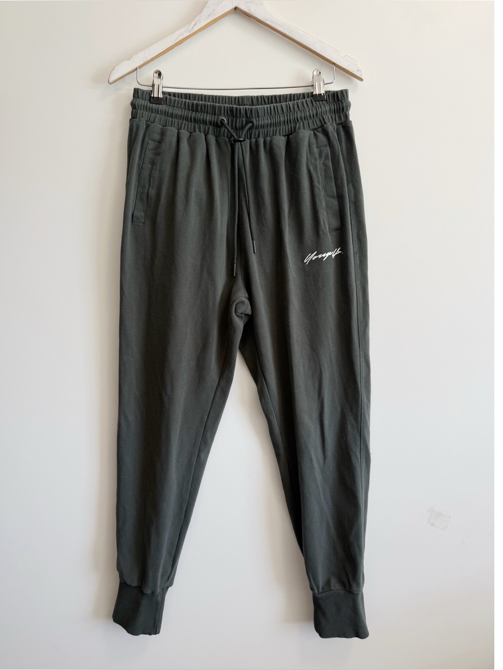 YOUNGLA Green Sweatpants Women’s L Large Jogger Young LA